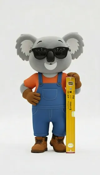 Werkfit Maskottchen Waage – AI generiertes Charakterdesign