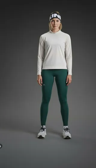 Skinnfit Fashion – AI Produktbild grün